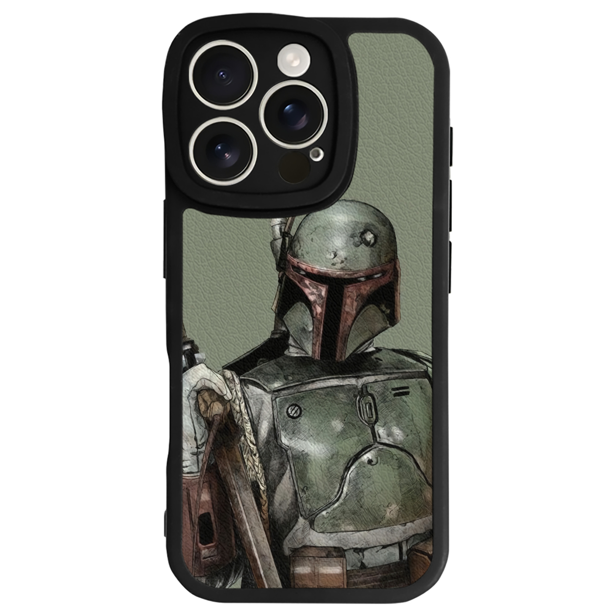 （画像用） スター・ウォーズ Star Wars 【iPhone 16シリーズ対応】シリコンスマホケース（レザー調） 材質：シリコン